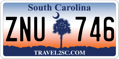 SC license plate ZNU746