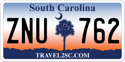 SC license plate ZNU762