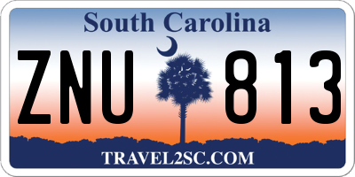 SC license plate ZNU813