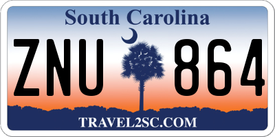 SC license plate ZNU864