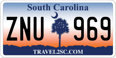 SC license plate ZNU969