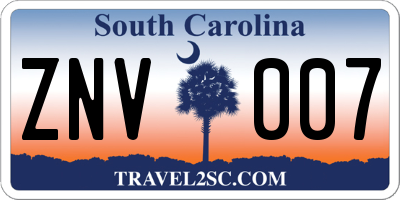 SC license plate ZNV007