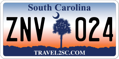 SC license plate ZNV024