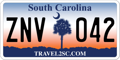 SC license plate ZNV042