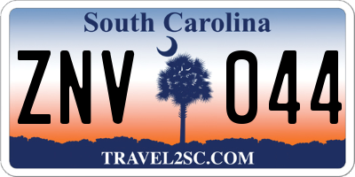 SC license plate ZNV044