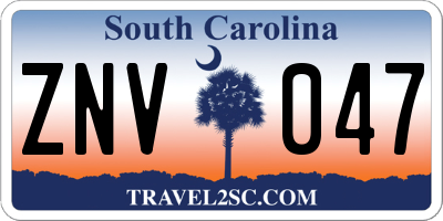 SC license plate ZNV047
