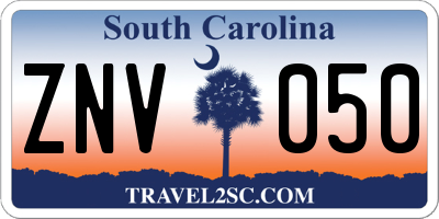 SC license plate ZNV050