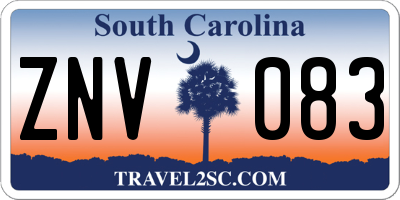 SC license plate ZNV083