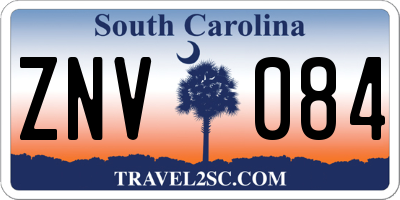 SC license plate ZNV084
