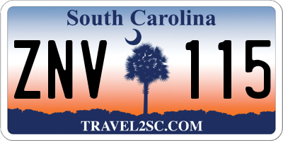 SC license plate ZNV115