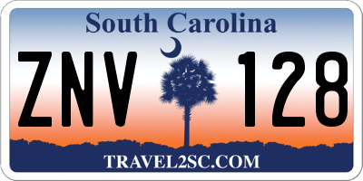 SC license plate ZNV128