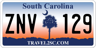 SC license plate ZNV129