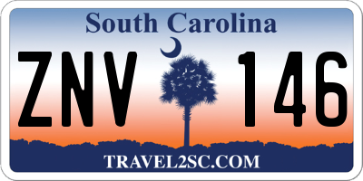 SC license plate ZNV146