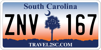 SC license plate ZNV167