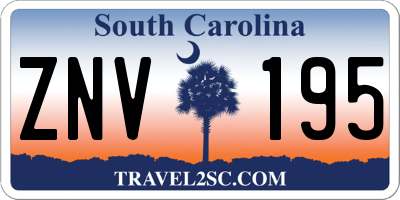 SC license plate ZNV195