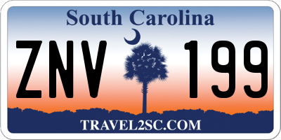 SC license plate ZNV199