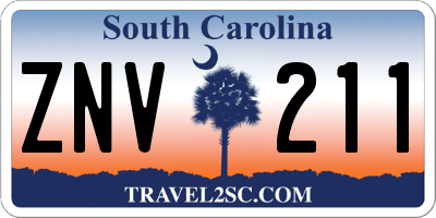 SC license plate ZNV211