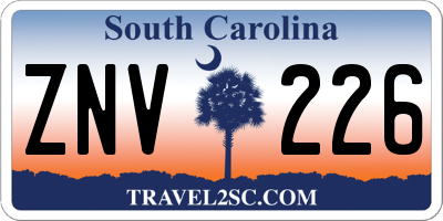 SC license plate ZNV226