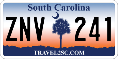 SC license plate ZNV241