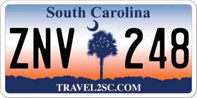SC license plate ZNV248