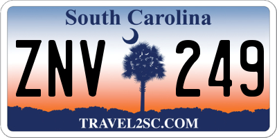 SC license plate ZNV249