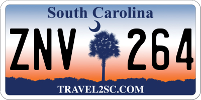 SC license plate ZNV264