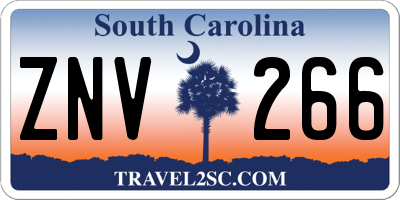 SC license plate ZNV266