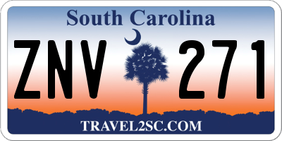 SC license plate ZNV271