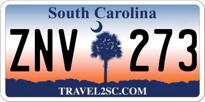 SC license plate ZNV273