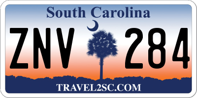 SC license plate ZNV284