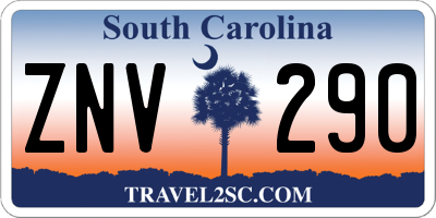 SC license plate ZNV290