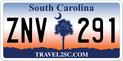 SC license plate ZNV291