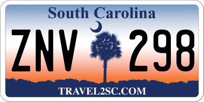 SC license plate ZNV298