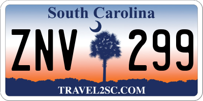 SC license plate ZNV299