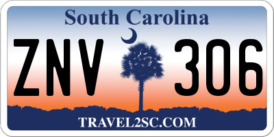 SC license plate ZNV306