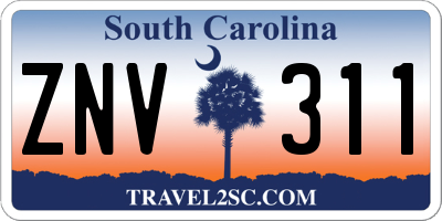 SC license plate ZNV311
