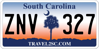 SC license plate ZNV327