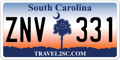 SC license plate ZNV331