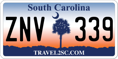 SC license plate ZNV339