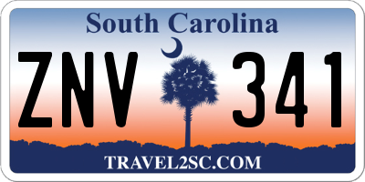 SC license plate ZNV341