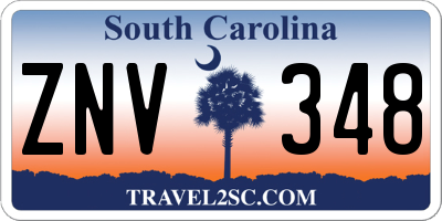 SC license plate ZNV348