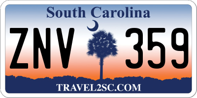 SC license plate ZNV359