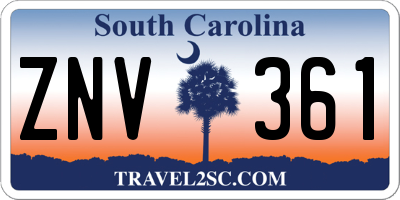 SC license plate ZNV361