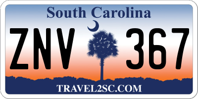 SC license plate ZNV367