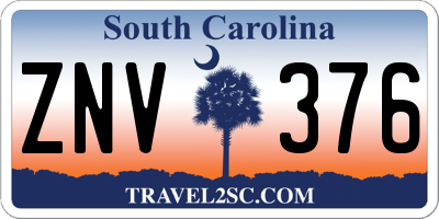 SC license plate ZNV376