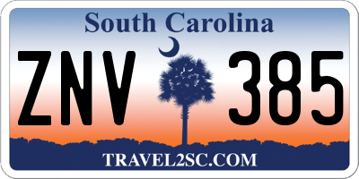 SC license plate ZNV385