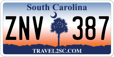SC license plate ZNV387