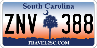SC license plate ZNV388
