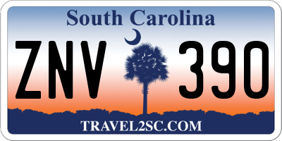 SC license plate ZNV390