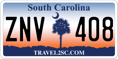 SC license plate ZNV408